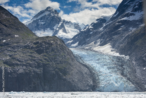 Glacier Along Johns Hopkins Inlet, Glacier Bay, Alaska photo