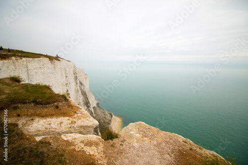 Landscape view of the White Cliffs at Dover