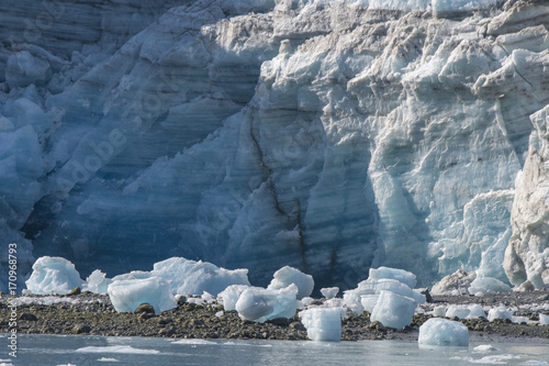 Lamplugh Glacier and Icebergs II, Glacier Bay photo