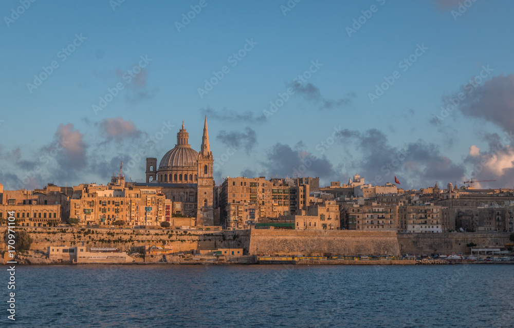 Sunset in Valletta Malta