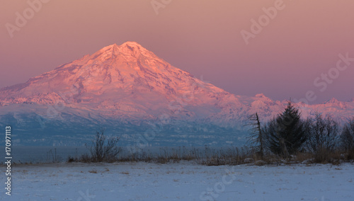 Mt Redoubt at Dawn photo