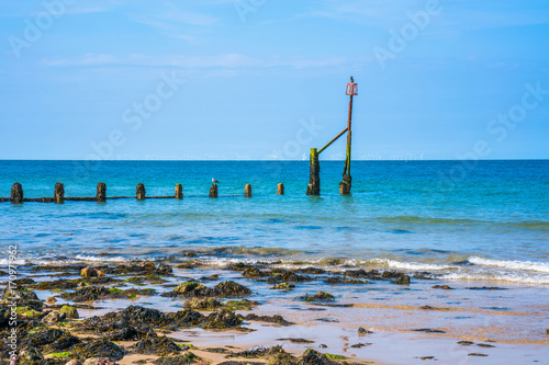 View of the sea in Hunstanton, Norfolk UK © beataaldridge