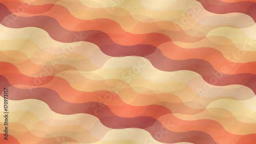 Seamless loop abstract animation pattern with hot waves