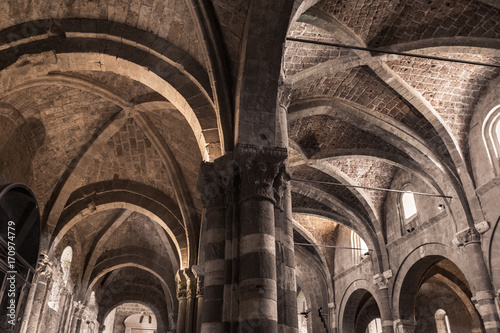 Obraz na plátně The Duomo of Sovana (cathedral of Saints Peter and Paul) is one of the most important Gothic Romanesque buildings of all Tuscany