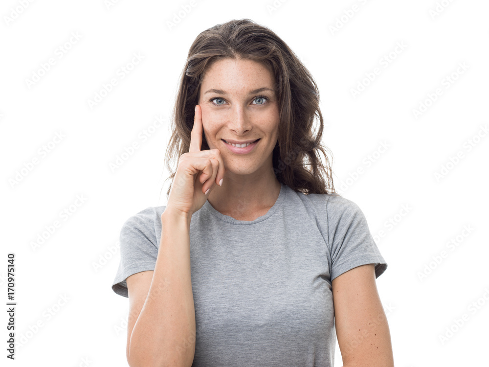 Smiling sporty woman Smiling sporty woman