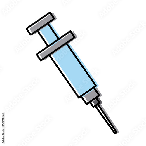 syringe medical injection ion vector illustration graphic design