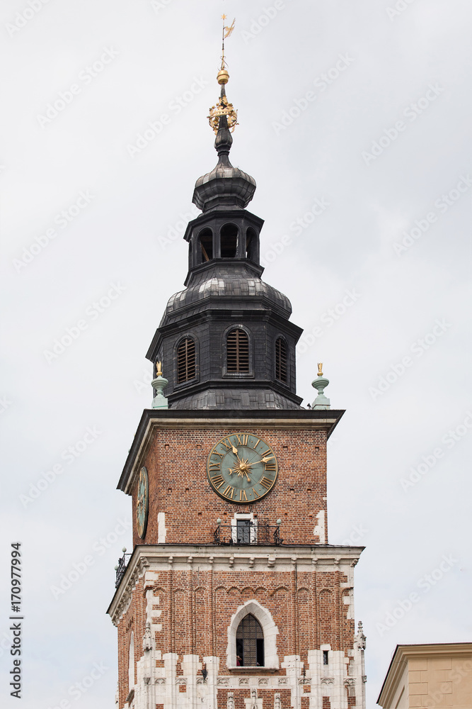 Town Hall Tower in Krakow, Poland