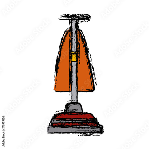 hoover vacuum cleaner icon vector illustration graphic design