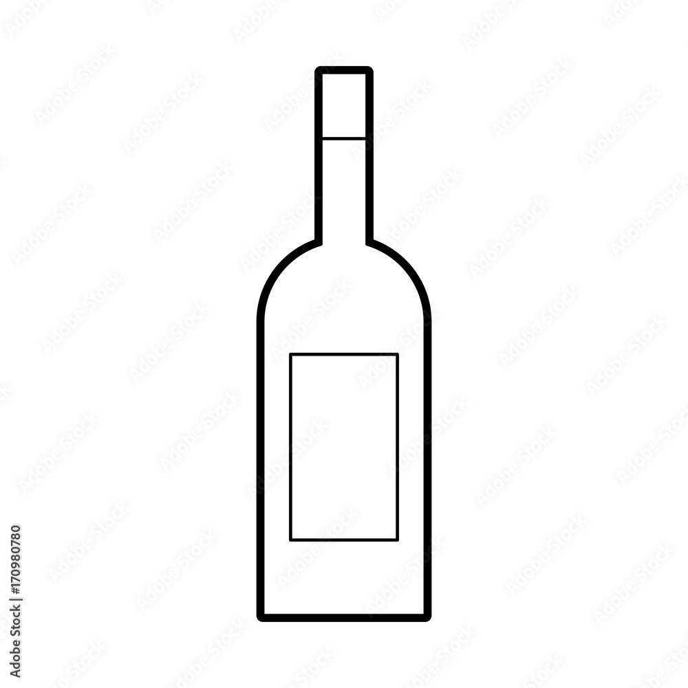 wine bottle drink beverage market product vector illustration wine bottle drink beverage market product vector illustration