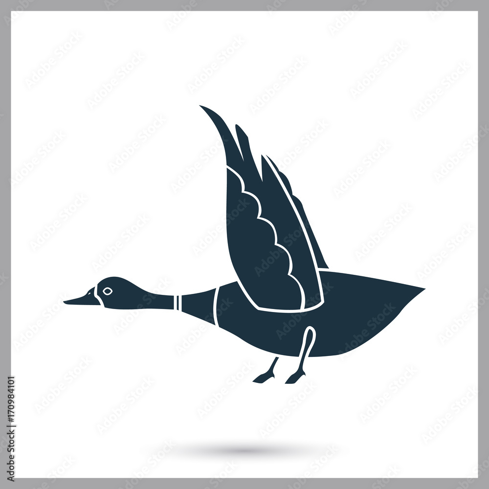 Naklejka premium Dug fly simple icon