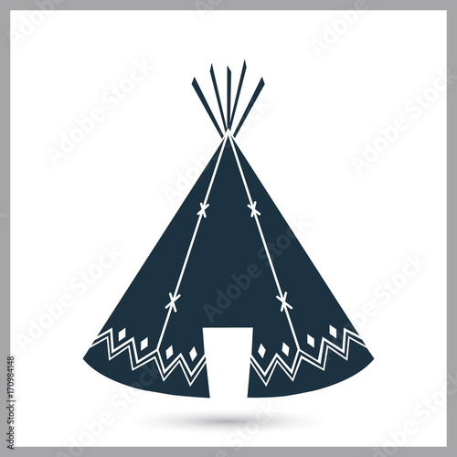 Indians wigwam simple icon