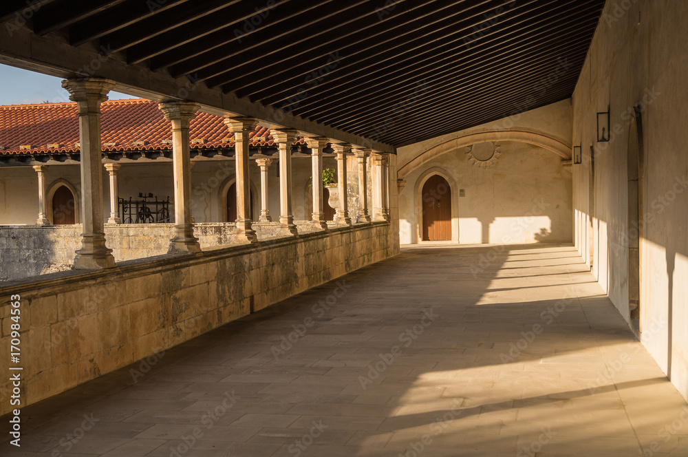 The Cloister of catholic monastery of Alcobaca, Portugal.