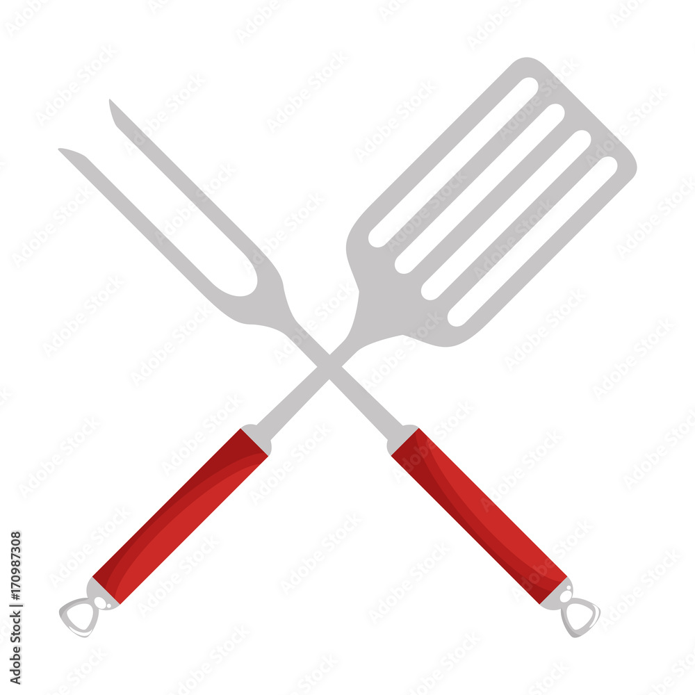 fork and spatula kitchen cutlery icon vector illustration design fork and spatula kitchen cutlery icon vector illustration design