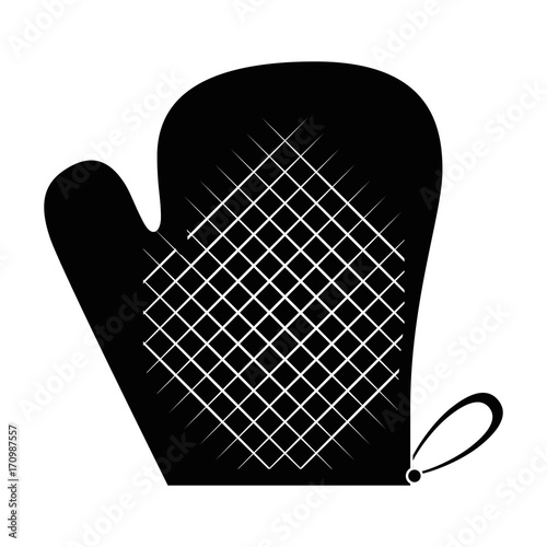 kitchen glove isolated icon vector illustration design