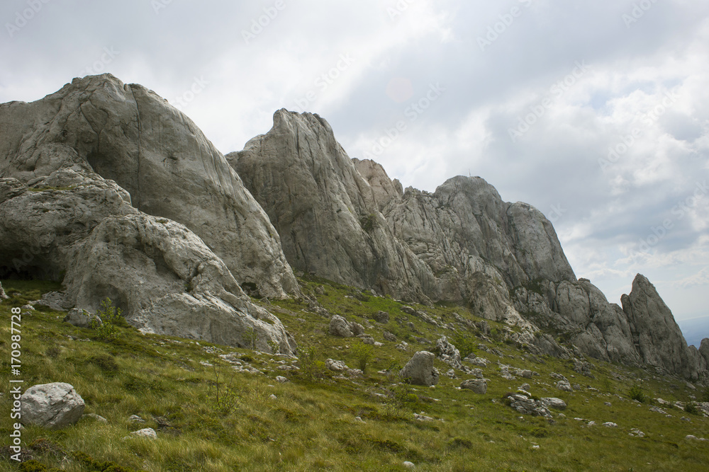 Tulove grede (part of Velebit mountain in Croatia) landscape