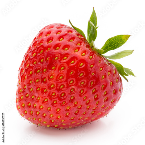 Strawberry isolated on white background. Fresh berry.