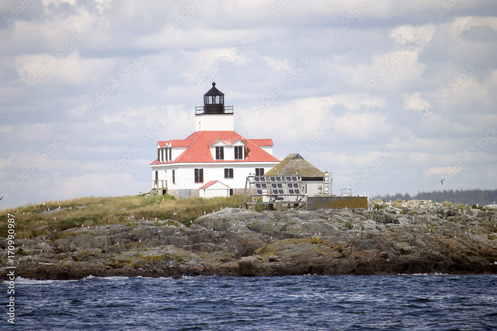 Lighthouse on an Island (Maine, USA)