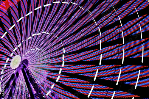 Ferris wheel at night