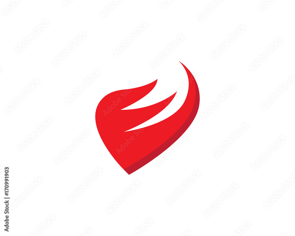 Fototapeta premium Fire flame Logo Template