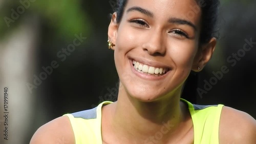 Happy Smiling Teen Christian Girl