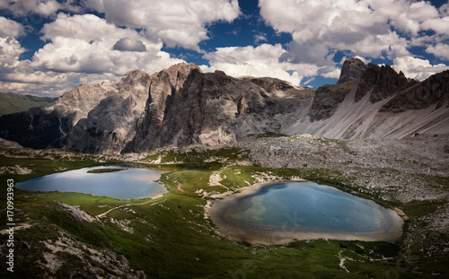 Beautiful lake on the Dolomite, Italy