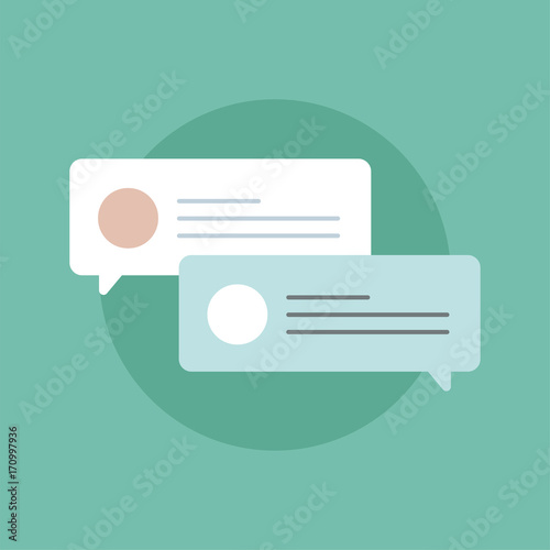Online messaging icon vector