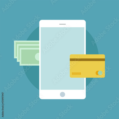 Vector of online payment icon
