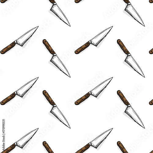 pattern knife hand drawing graphic background