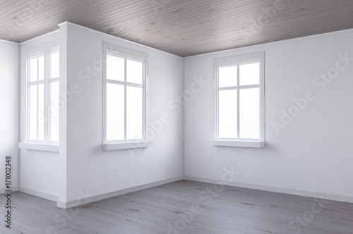 Corners inside the Room with Windows