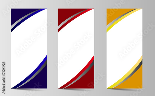 Roll-up banner template, design for business advertising, exhibition and communication blank board,vector