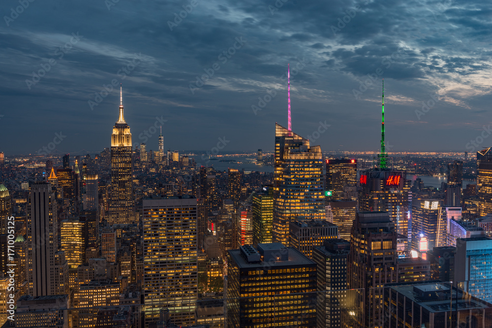 Naklejka premium Manhattan Skyline