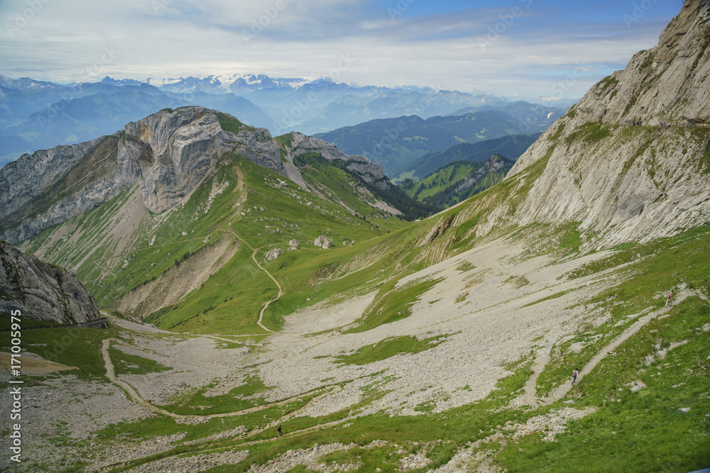 Awesome landscape over Mount Pilatus