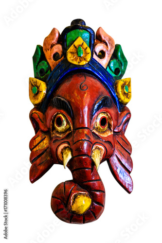 Ganesh mask in Indonesian style