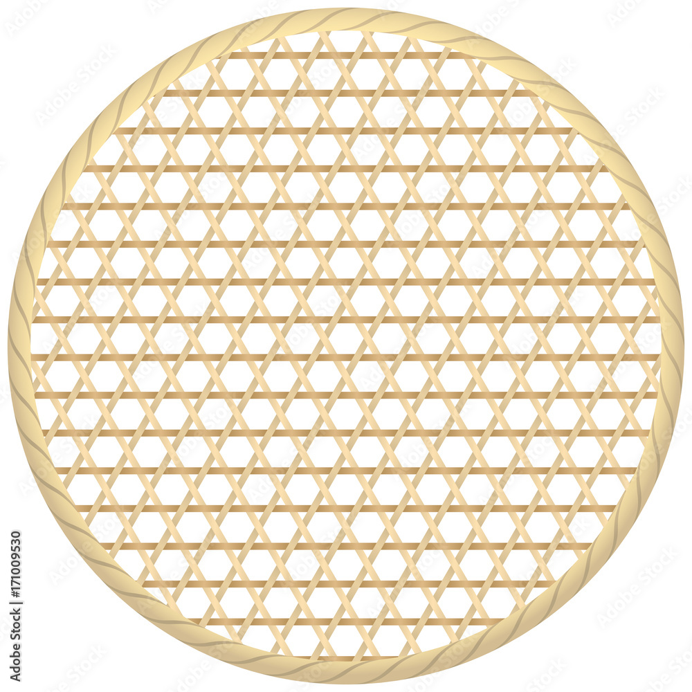 籠目の笊 調理器具 Stock Vector Adobe Stock