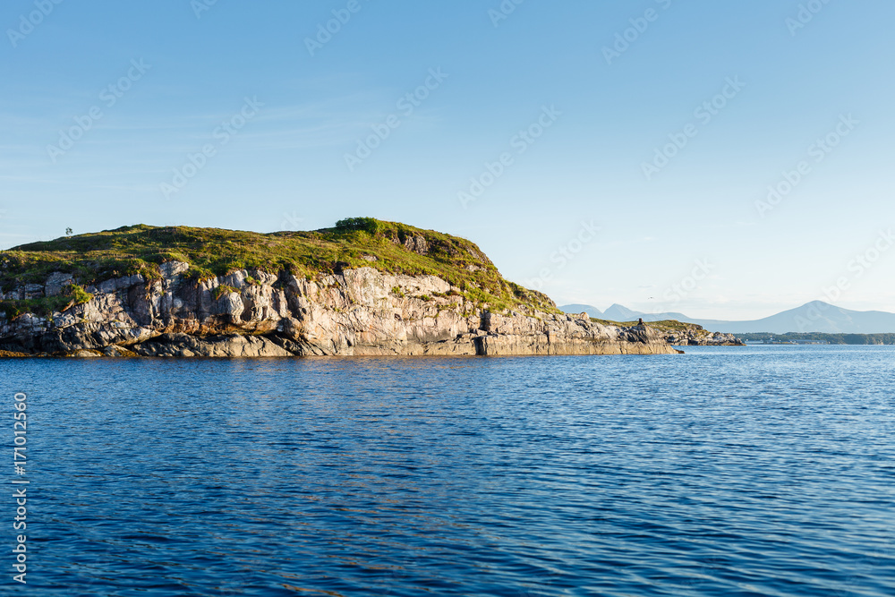 Beautiful view on norwegian fjords