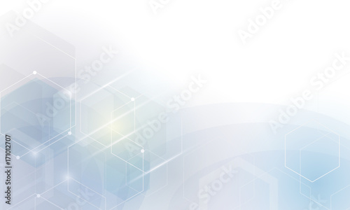 the shape of hexagon concept design abstract technology background vector EPS10