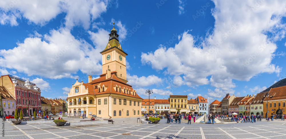 Ταπετσαρία Council Square Brasov, Transylvania landmark, Romania