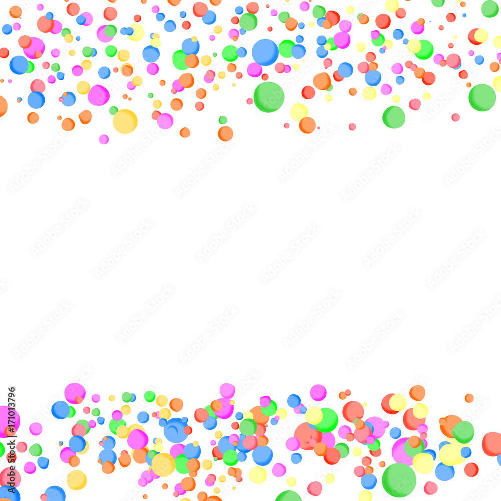 Bright parti-colored abstract confetti card Bright parti-colored abstract confetti card