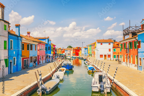 Colorful houses in Burano island near Venice, Italy © 18042011
