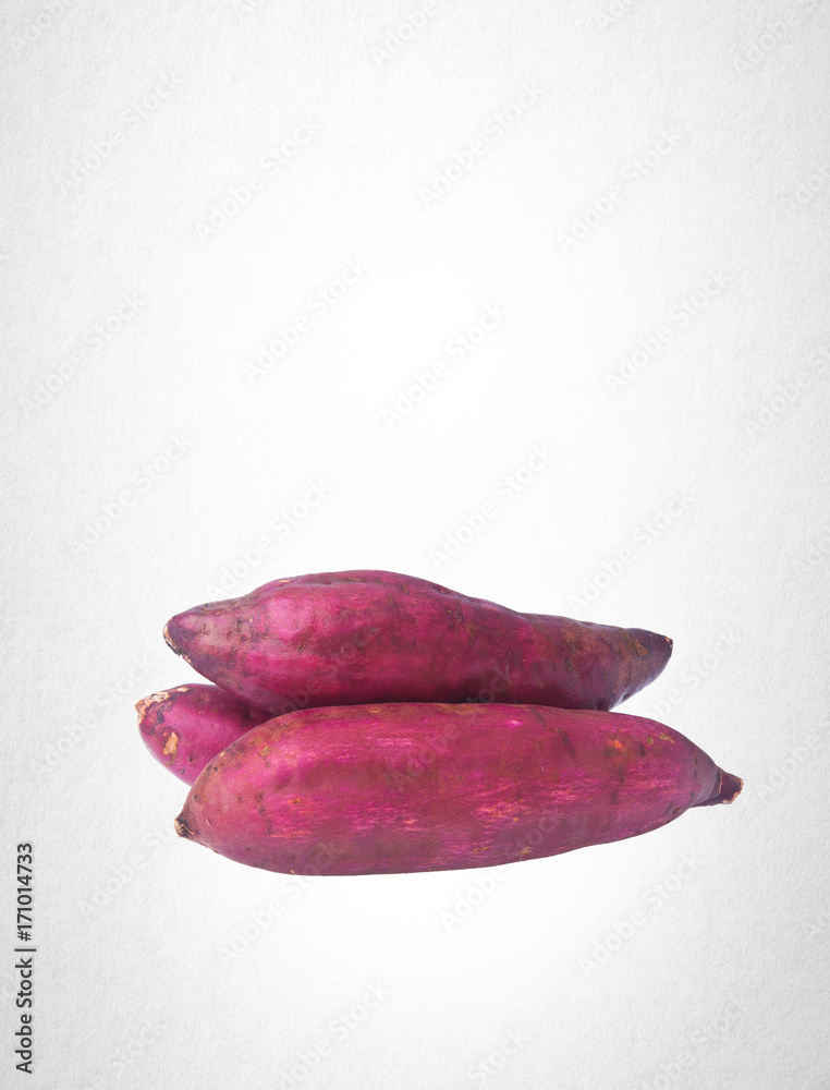 sweet potato or red sweet potato on a background. sweet potato or red sweet potato on a background.