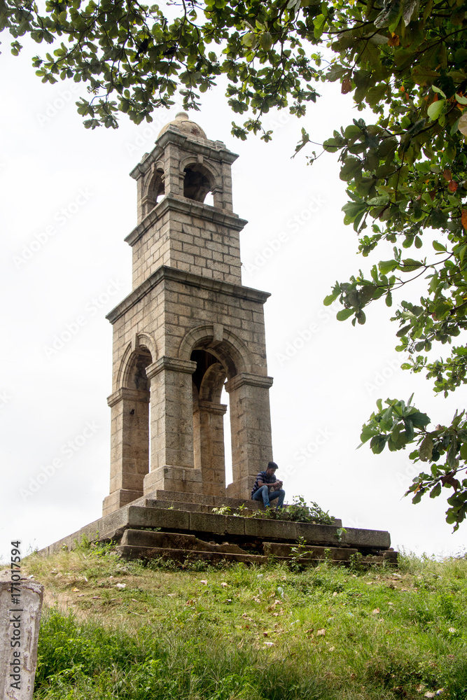 tower of dutch fort in Negobo Sri lanka
