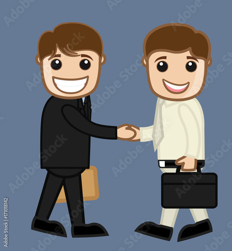 Happy Man Dealing Business