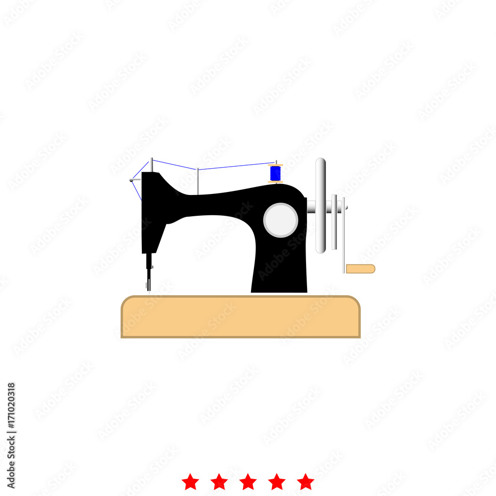 Sewing machine it is icon .