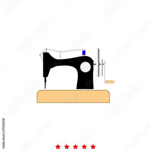 Sewing machine it is icon .