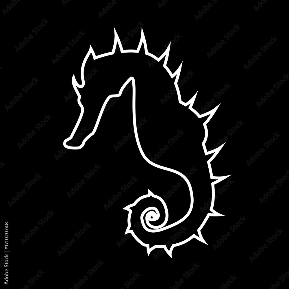 Fototapeta premium Seahorse it is icon .