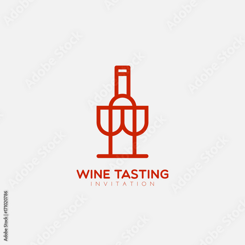 Wine tasting logo