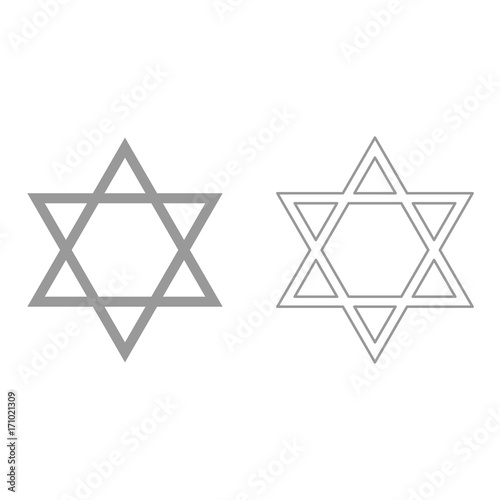 Jewish star of David it is icon .