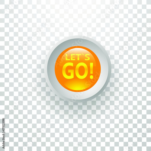 color illustration of an orange button photo