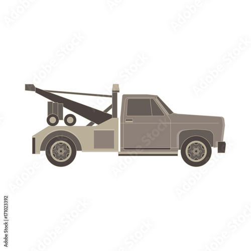 tow truck flat icon for transportation faults and emergency cars vector illustration isolated on white background
