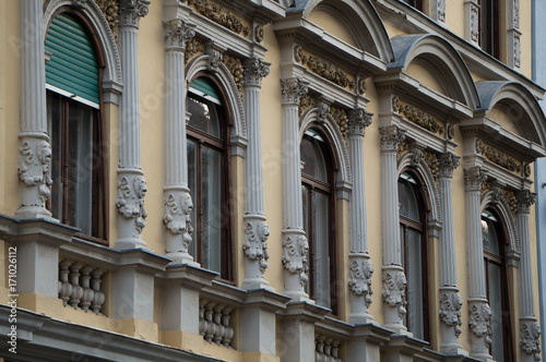 Building facade in the Graz old town